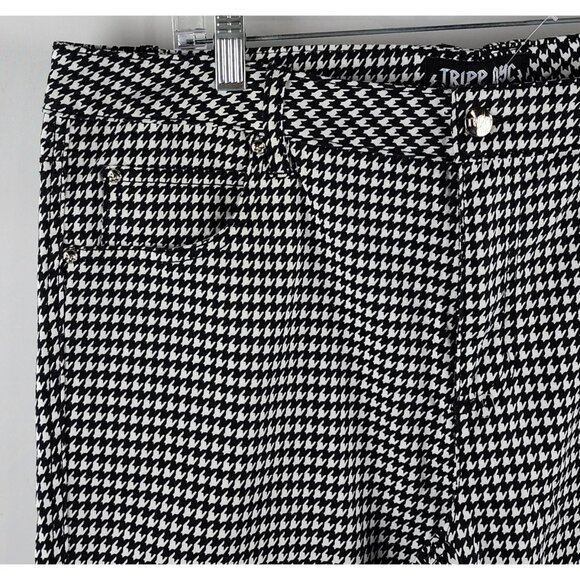 Tripp NYC Pants Womens 15 Multi Houndstooth Daang Goodman Ankle Leg Pant (34x30) - Picture 3 of 10